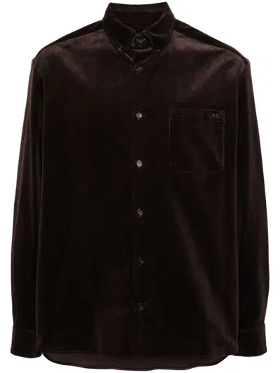 Apc Mateo Shirt In 褐色