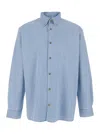 Apc A.p.c. Chemise Mathias In Light Blue