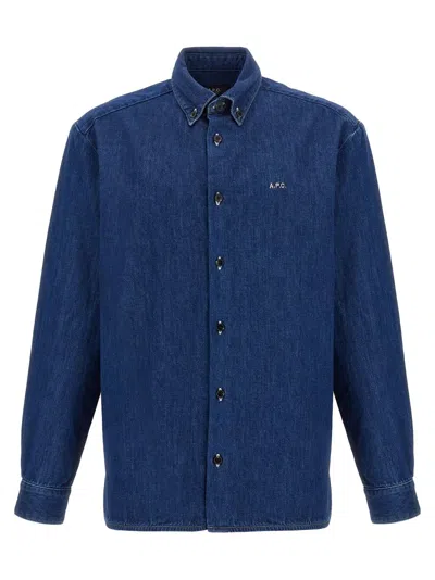 Apc A.p.c. Mathias' Shirt In Blue