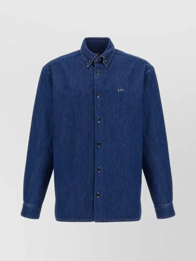 APC 'MATHIAS' SHIRT WITH BUTTON CUFFS AND BUTTON-DOWN COLLAR