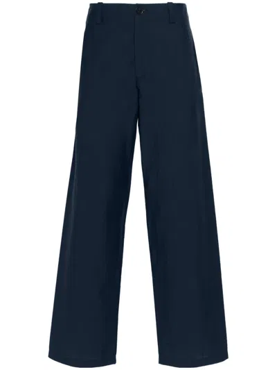 Apc Mathurin Straight-leg Trousers In Blue