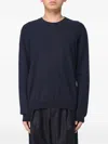 Apc Matt Crewneck Sweater In Blue