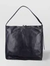 Apc A.p.c. Spacious Black Leather Vera Maxi Bag In Black