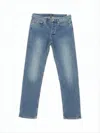 Apc Medium Blue Wash Straight-leg Denim Pants In Blue