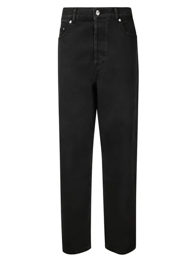APC A.P.C. MEDIUM WASH WIDE LEG JEANS