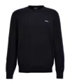 Apc A.p.c. Amir Cotton Crew-neck Sweater In Black