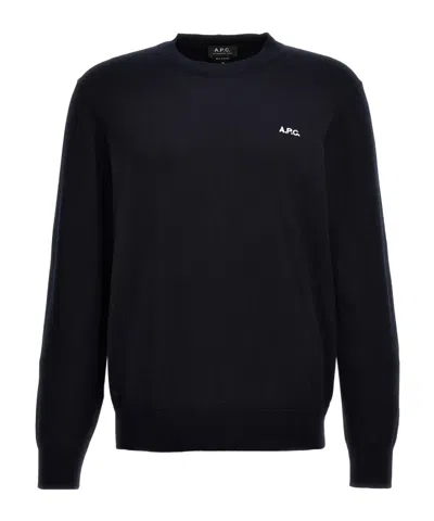 APC A.P.C. LOGO EMBROIDERED KNIT JUMPER