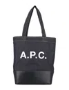 Apc A.p.c. Axel Small Denim Tote Bag In Dark Navy