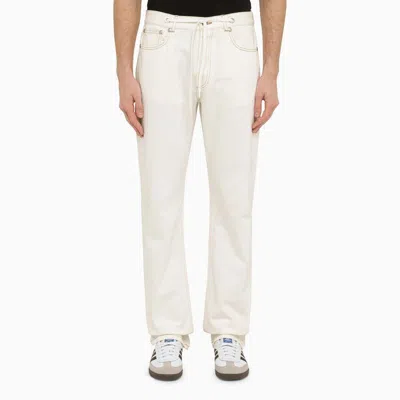 Apc Men's Beige Denim Trousers For Ss24 Collection