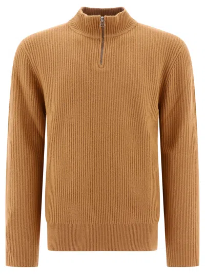Apc Men's Beige Merino Wool Sweater For Fw24