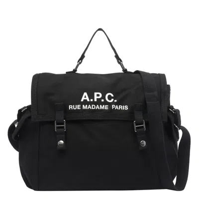 Apc A.p.c. Men Besace Recuperation Messenger Bag In Black