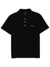 Apc Standard Logo Polo In Black