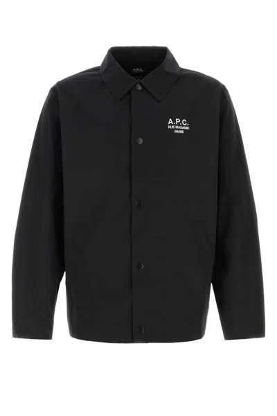 Apc A.p.c. Men Black Polyester Blend Regis Jacket