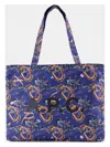 Apc A.p.c. Diane Reversible Shopper Bag In Blue
