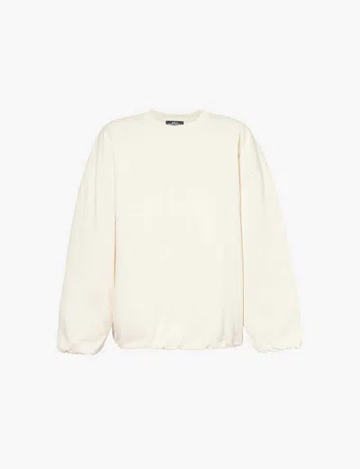 Apc Mens Ecru Tame Impala Padded Relaxed-fit Cotton-jersey Sweatshirt In Aad Ecru