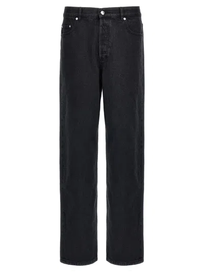 A.p.c. Straight-leg Black Cotton Fairfax Pants With Classic Five-pocket Design