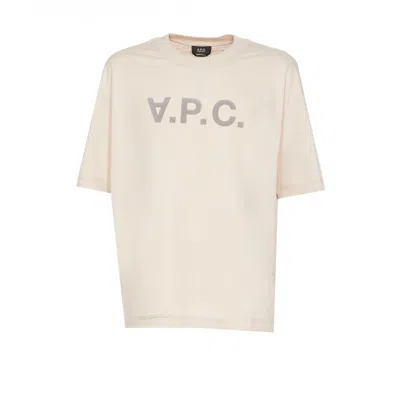 Apc A.p.c. Men Grand Vpc Oversize T-shirt In Beige