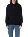 Apc A.p.c. Sweatshirt With Micro Logo In Black White