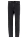 Apc A.p.c. Mens Martin Stonewashed Black Denim Jeans In Black