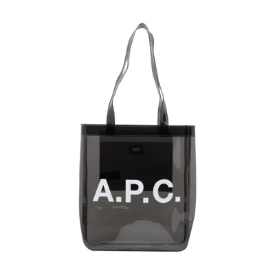 Apc A.p.c. Men Lou Tote Bag In Gray