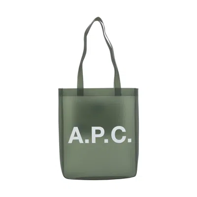 Apc A.p.c. Men Lou Tote Bag In Green