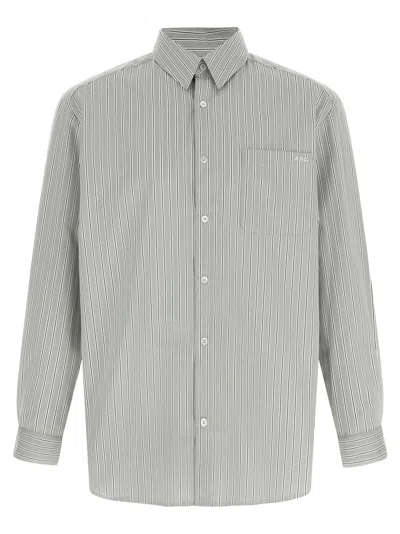 A.p.c. A. P.c. Men Grey Malo Shirt In Gray