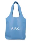 Apc A.p.c. Ninon Small Tote Bag In Blue