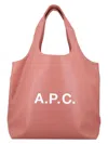 Apc A.p.c. Ninon Tote Bag In Dark Pink