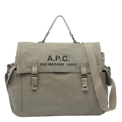 Apc A.p.c. Men Recuperation Satchel Bag In Gray