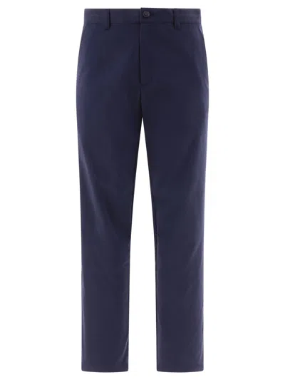 Apc Men's Regular Fit Blue Chino Pants For Fw23