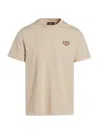 Apc Organic Cotton Rue Madame T-shirt In In Beige Chine Brique