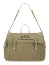 A.p.c. Shoulder Bag Logo Adjustable Strap Top Handle In Brown