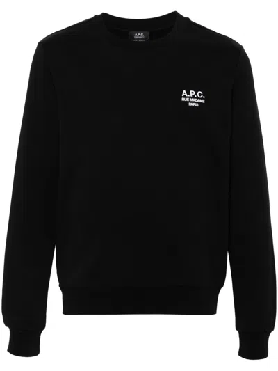 Apc Relaxed Fit Long-sleeve Crewneck Sweatshirt In Blue