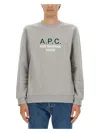 Apc A.p.c. Sweatshirt With Logo In Grey