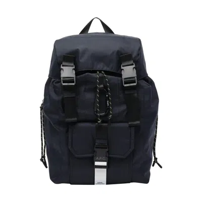 Apc A.p.c. Men Treck Backpack In Blue