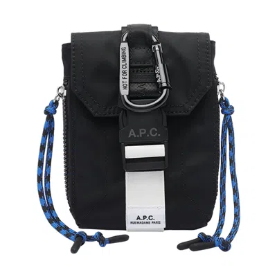 Apc A.p.c. Men Trek Messenger Bag In Black