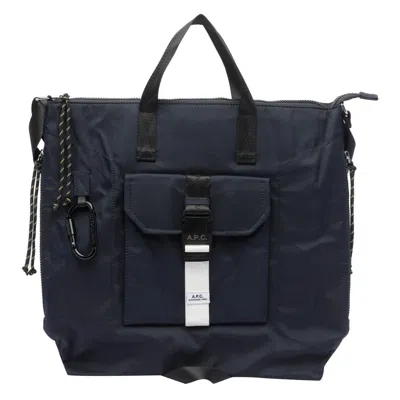 Apc A.p.c. Men Trek Tote Bag In Blue