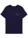 A.p.c. A. P.c. Crew-neck Logo-print T-shirt In Blue