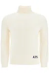 Apc Turtleneck Long-sleeved Jumper A.p.c. In Bianco