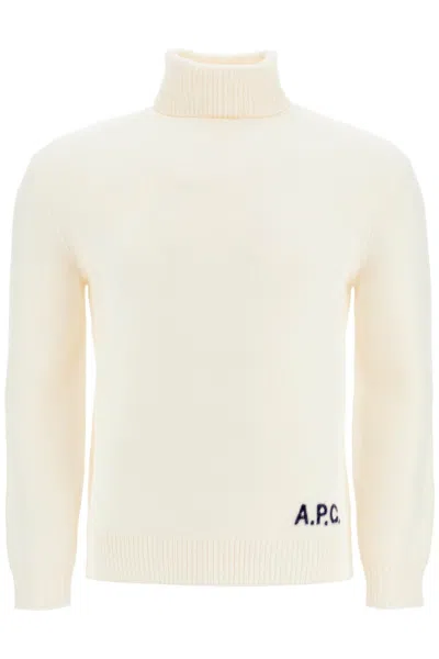 APC MEN'S WALTER HIGH-NECK PULLOVER SWEATER