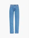 Apc Mens Washed Indigo New Standard Straight-leg Regular-fit Denim Jeans In Washed Indigo