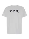 Apc White Oversized T-shirt With A.p.c. Print In Cotton Man In Multi