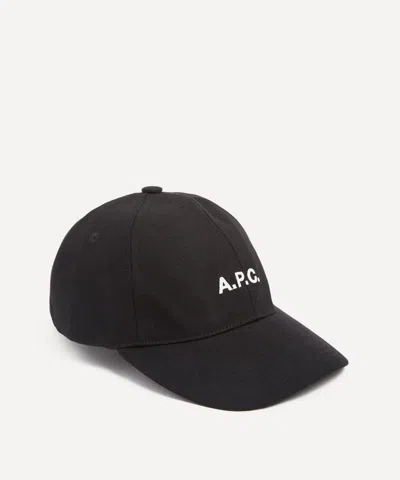 A.p.c. Mens Casquette Charlie Canvas Cap In Black