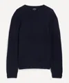 Apc A.p.c. Mens Dark Navy Thomas Wool Jumper In Blue