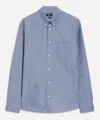 Apc Shirt A. P.c. Men Color Indigo In Blue