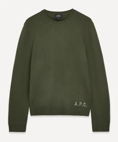 Apc A.p.c. Mens Edward Jumper In Green