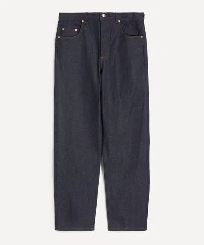 Apc A.p.c. Mens Fairfax Extra-wide Leg Jeans In Purple