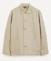 Apc Kerlouan Beige Jacket With Classic Collar And Front Button Closure In Cotton Man