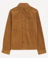 Apc A.p.c. Mens Leon Brown Corduroy Overshirt In Brown
