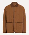 Apc A.p.c. Mens Leone Chestnut Brown Quilted Jacket In Brown